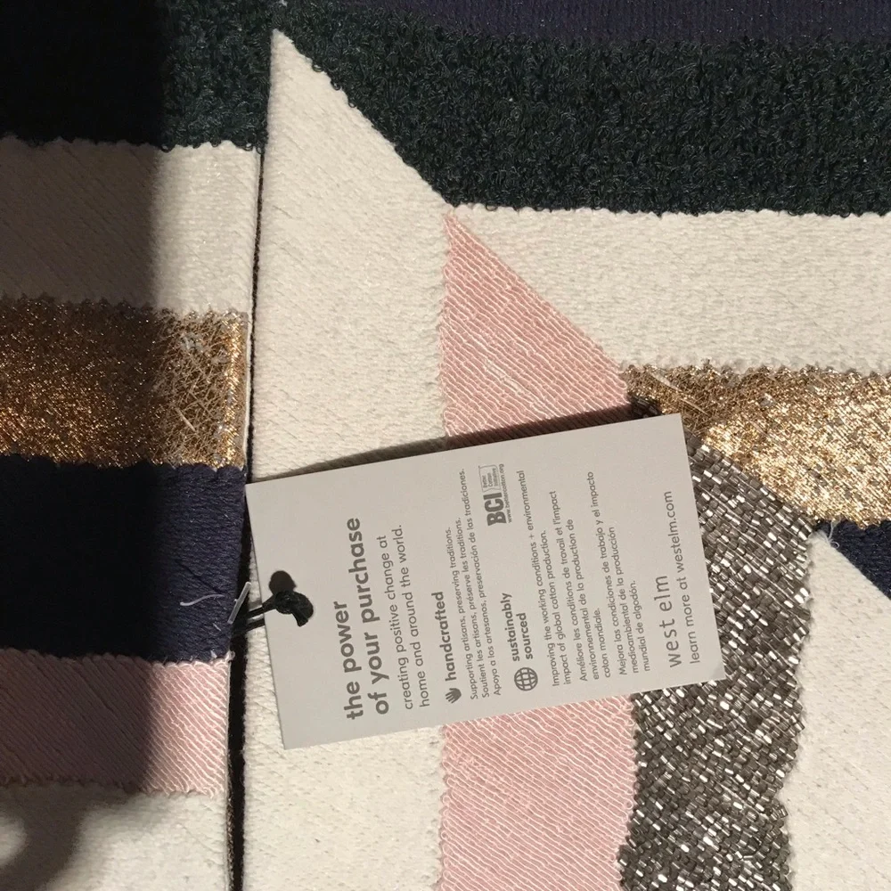 BEAUTIFUL West Elm handcrafted pillow covers. NWT